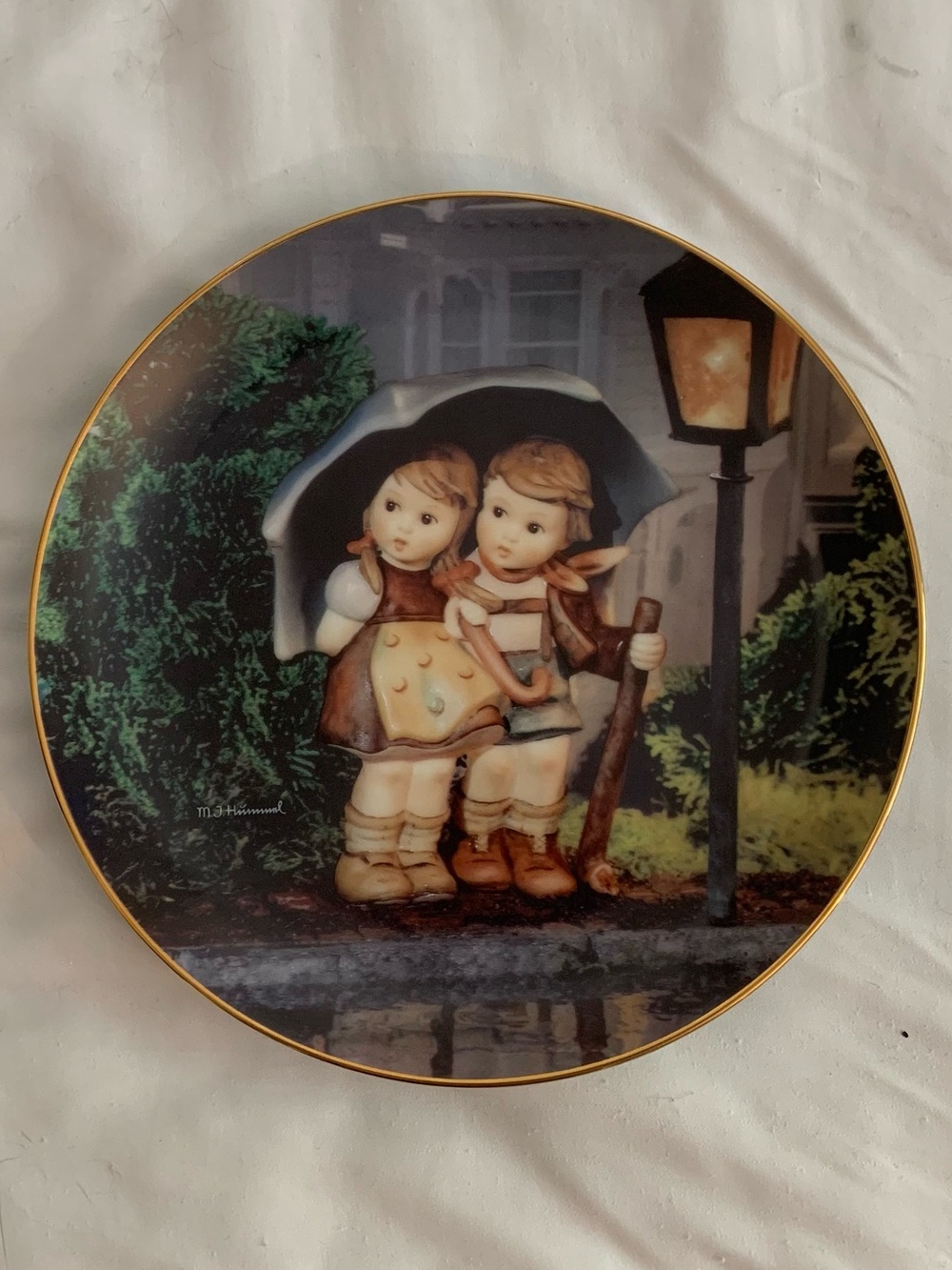 Vintage 1989 Danbury Mint Collector Porcelain Plate Stormy Weather 8.25